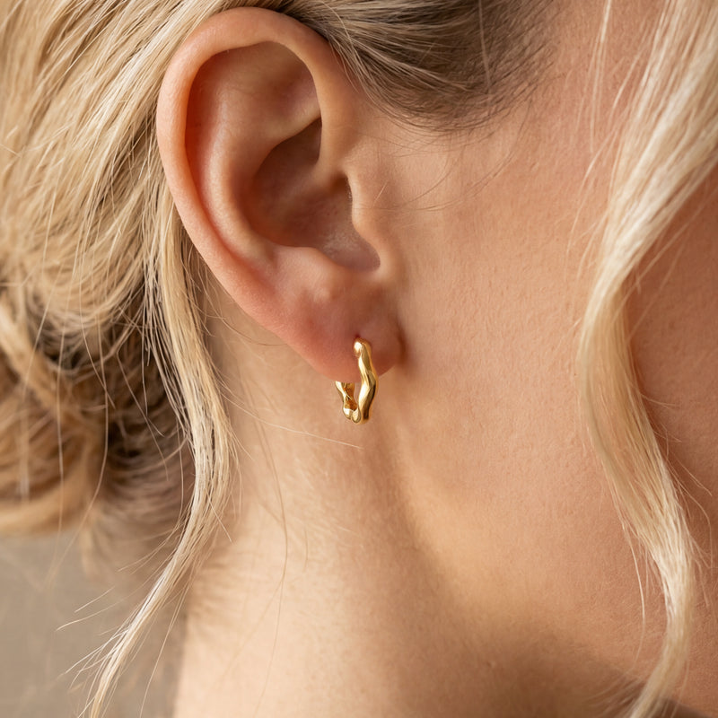 Boucles d'oreilles Anneaux Ondes Subtiles