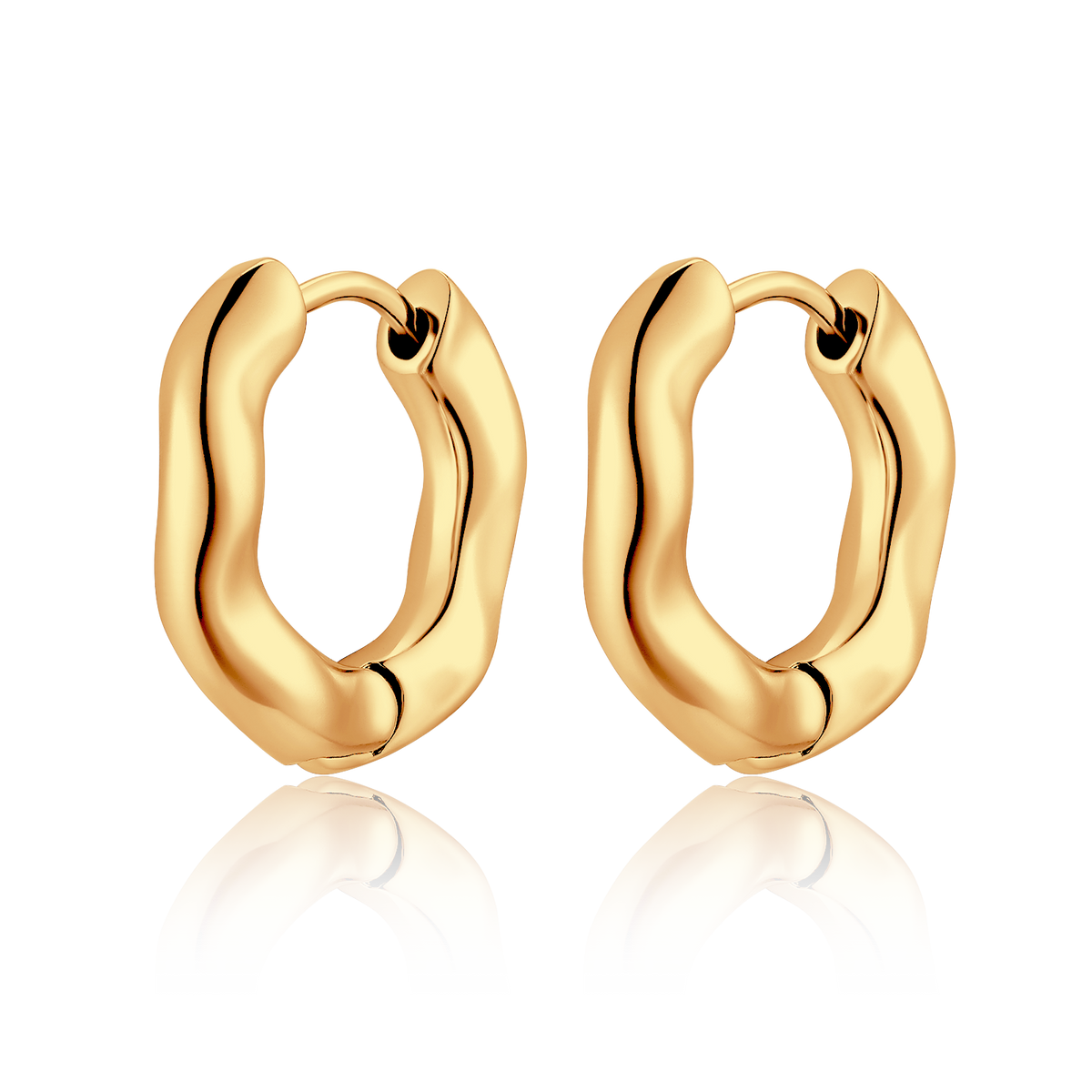 Boucles d'oreilles Anneaux Ondes Subtiles