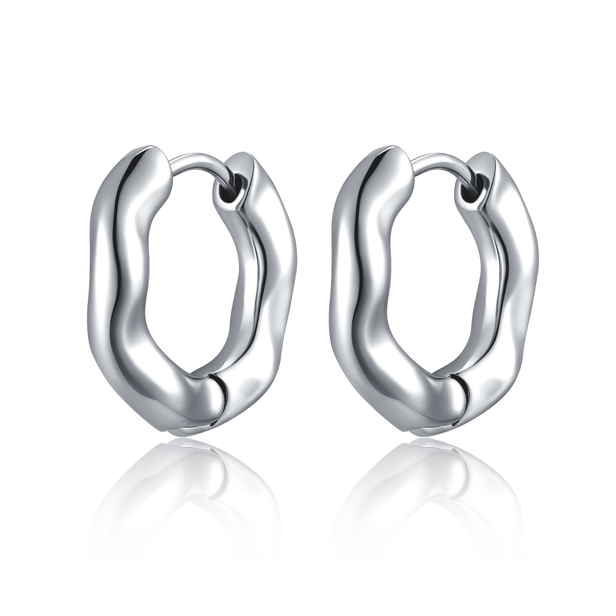 Boucles d'oreilles Anneaux Ondes Subtiles