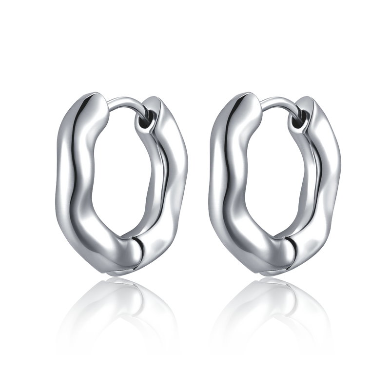 Boucles d'oreilles Anneaux Ondes Subtiles