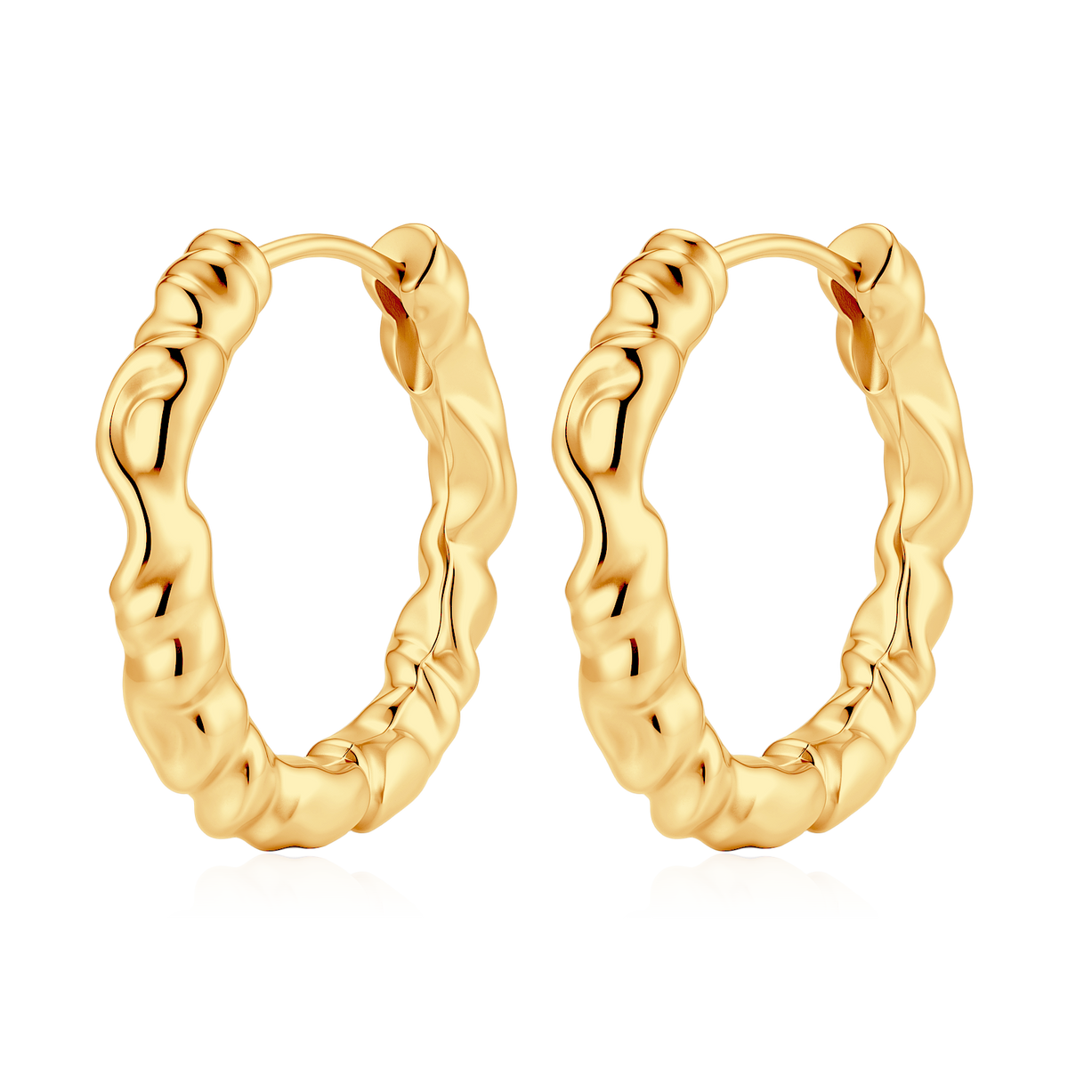 Boucles d'oreilles Anneaux Entrelacés