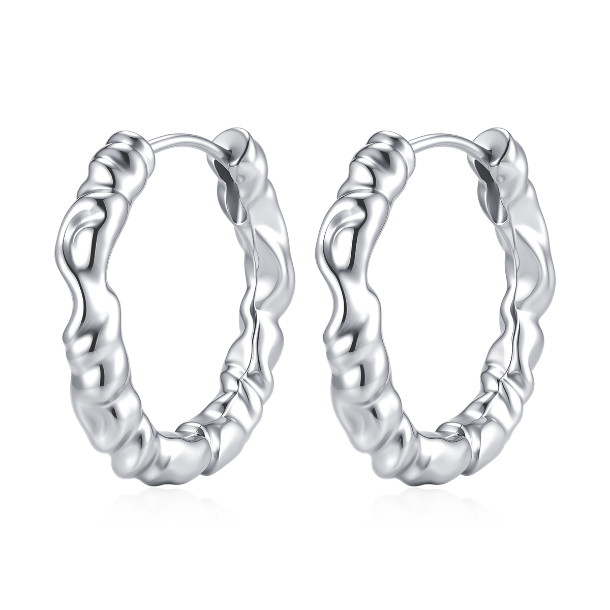 Boucles d'oreilles Anneaux Entrelacés