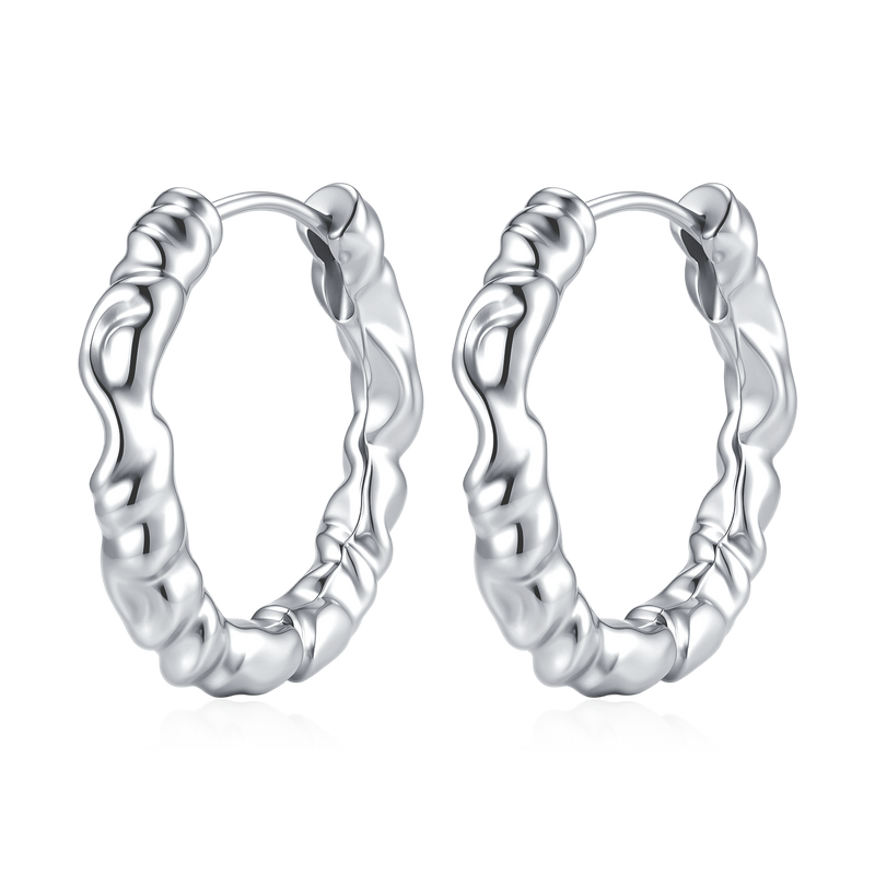 Boucles d'oreilles Anneaux Entrelacés