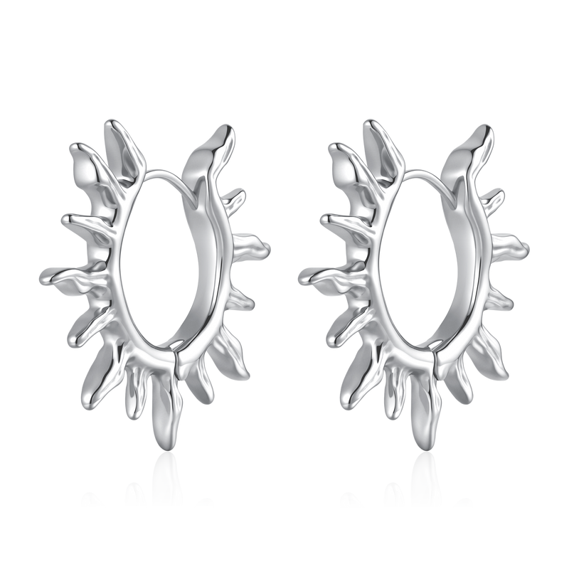Boucles d'oreilles Anneaux Rayons de Soleil