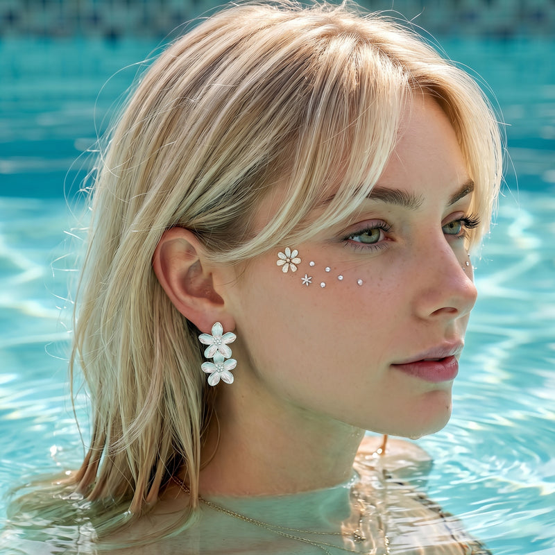 Boucles d'oreilles Cinq Pétales
