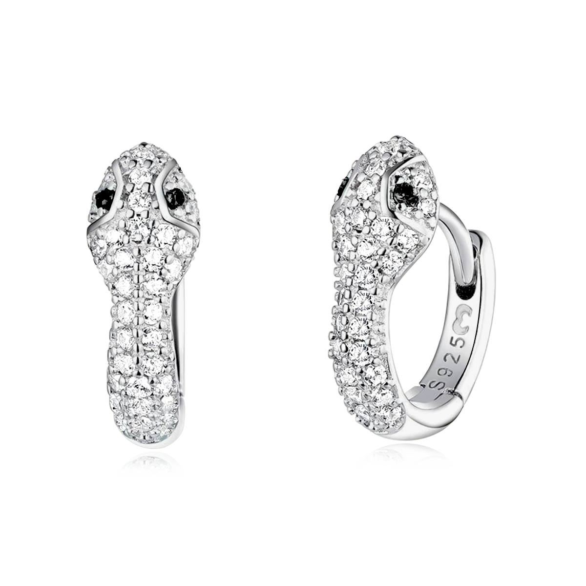 Boucles Serpent d'Argent - LaMaisonDesBijoux