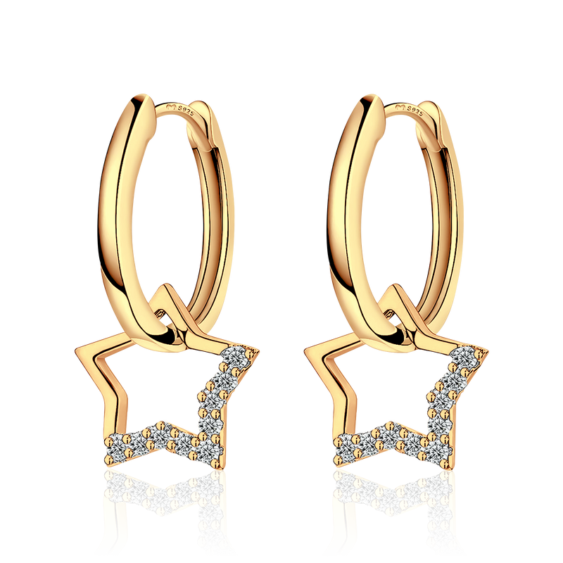 Boucles d'oreilles Charme d'Étoiles - LaMaisonDesBijoux