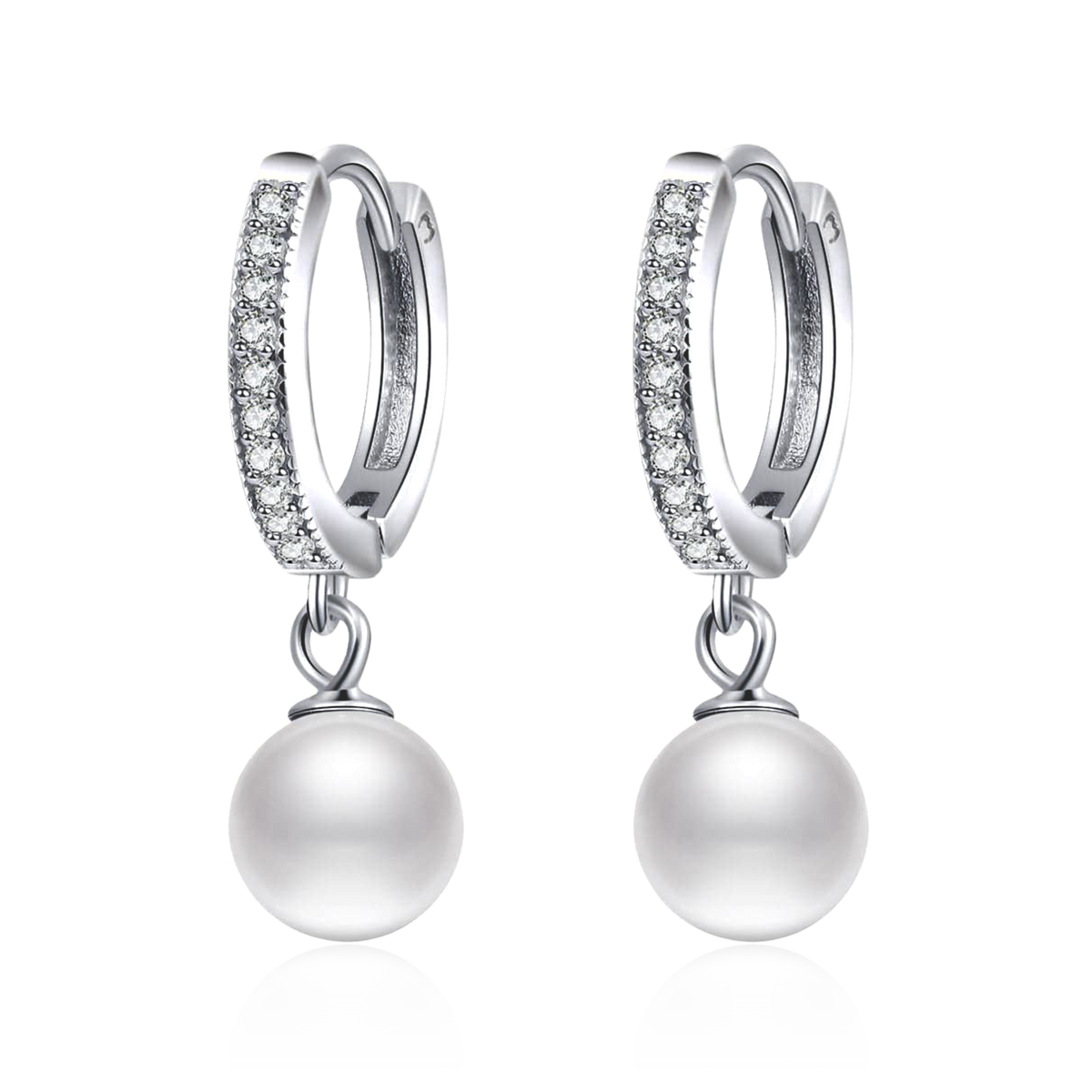 Boucles d'oreilles Perles et Brillants - LaMaisonDesBijoux