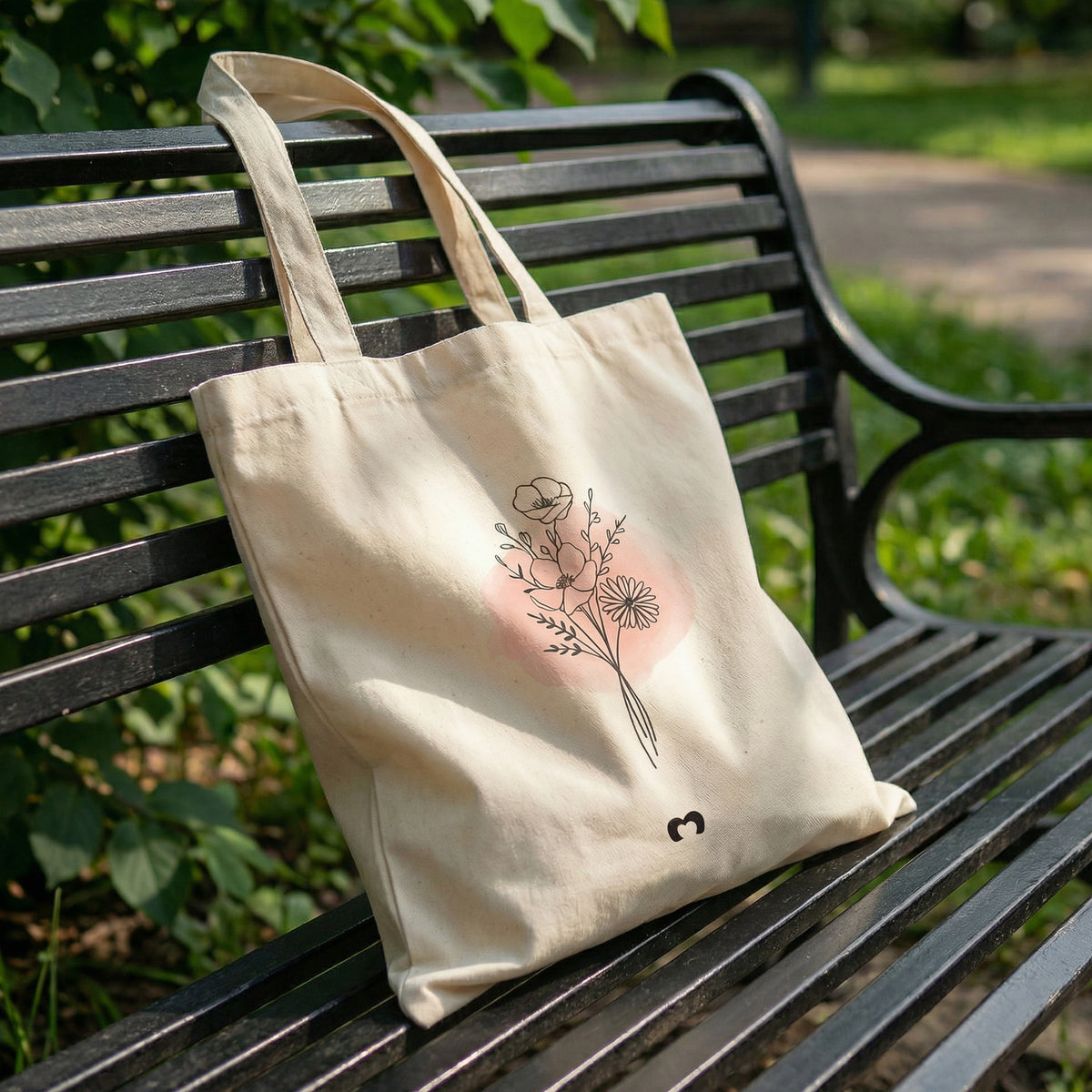 Tote Bag - Fleur Aquarelle