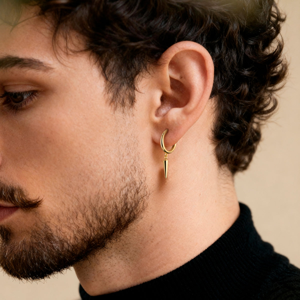 Boucles d'oreilles Homme BRAVE Erratique - LaMaisonDesBijoux