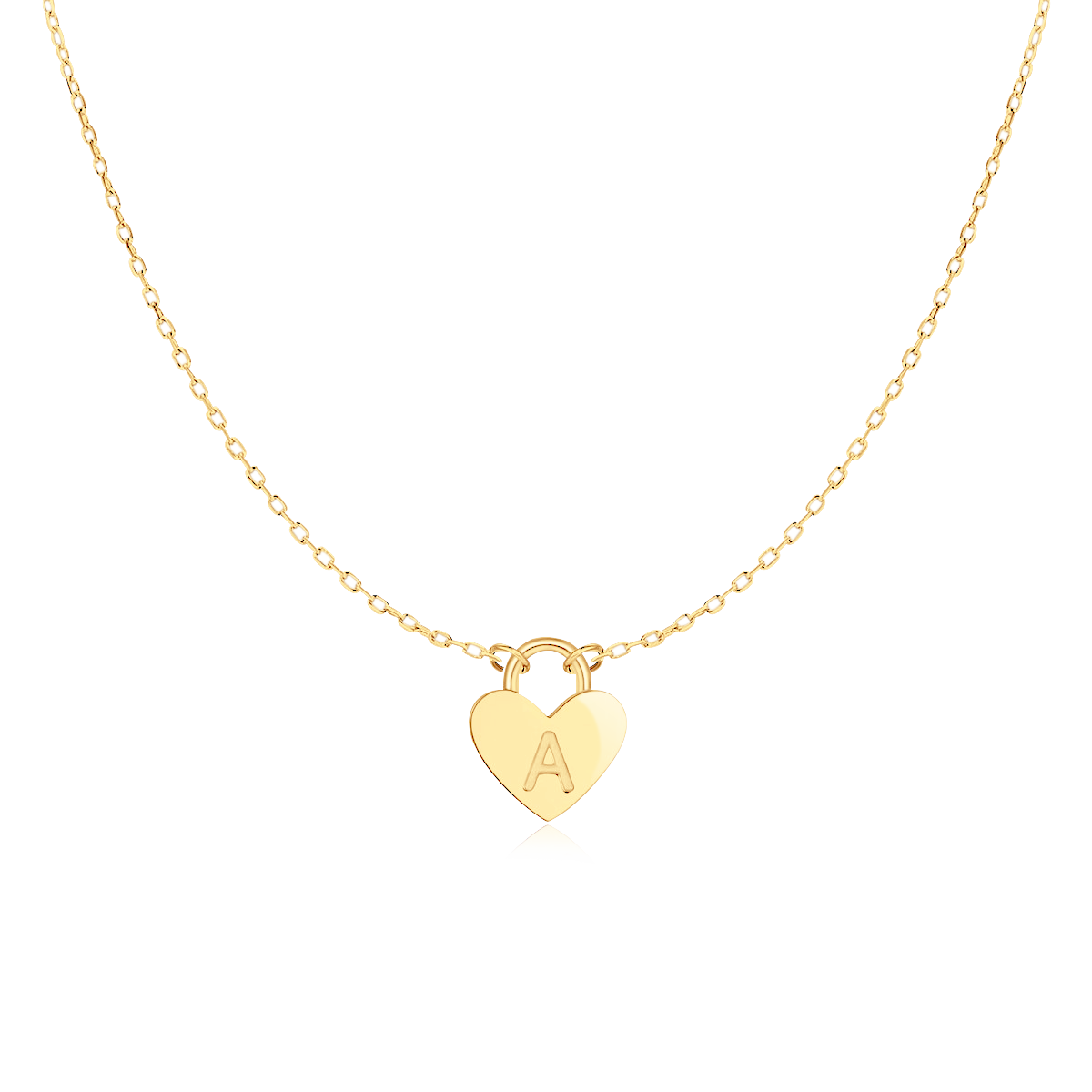 Collier Initiale Cœur - LaMaisonDesBijoux