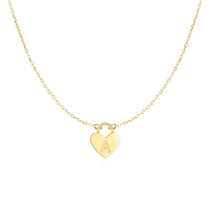 Collier Initiale Cœur - LaMaisonDesBijoux