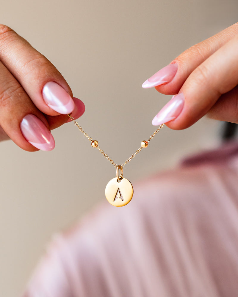 Collier Cercle Initiale - LaMaisonDesBijoux