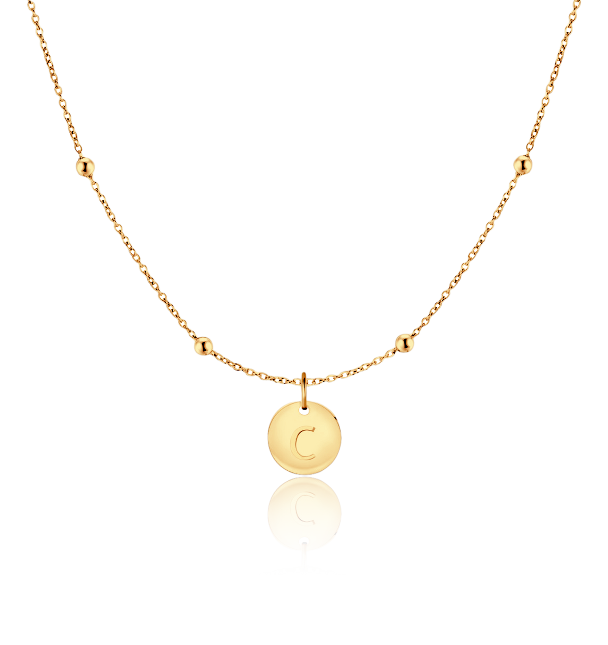 Collier Cercle Initiale