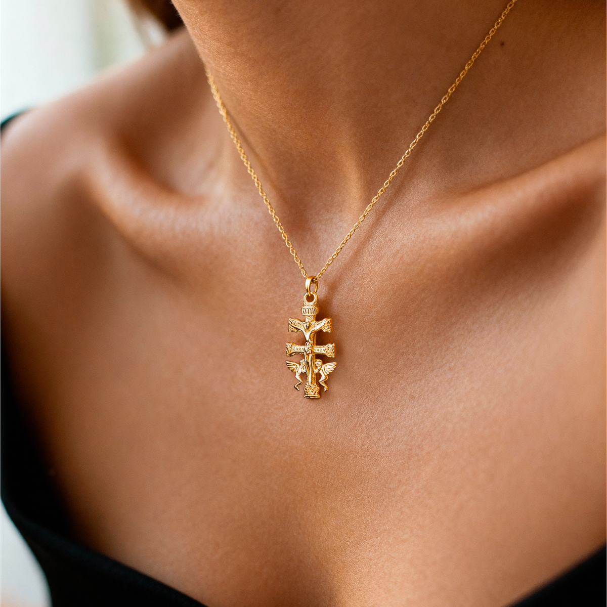 Collier Croix de Caravaca