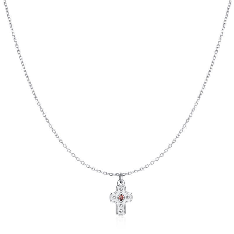 Collier Croix Diamantée - LaMaisonDesBijoux