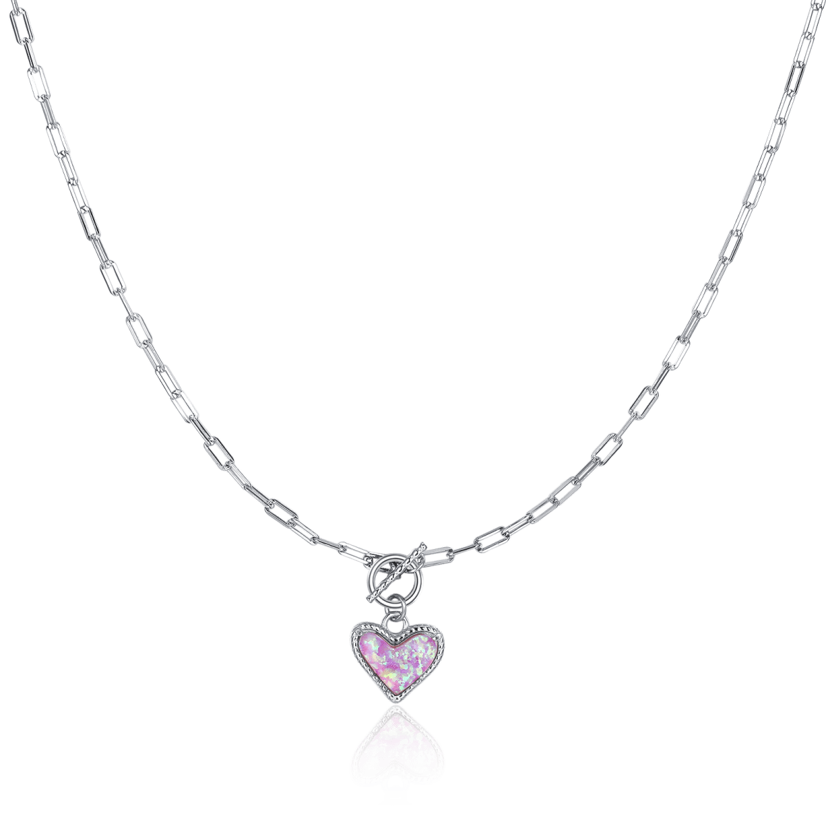 Collier Cœur Minéral
