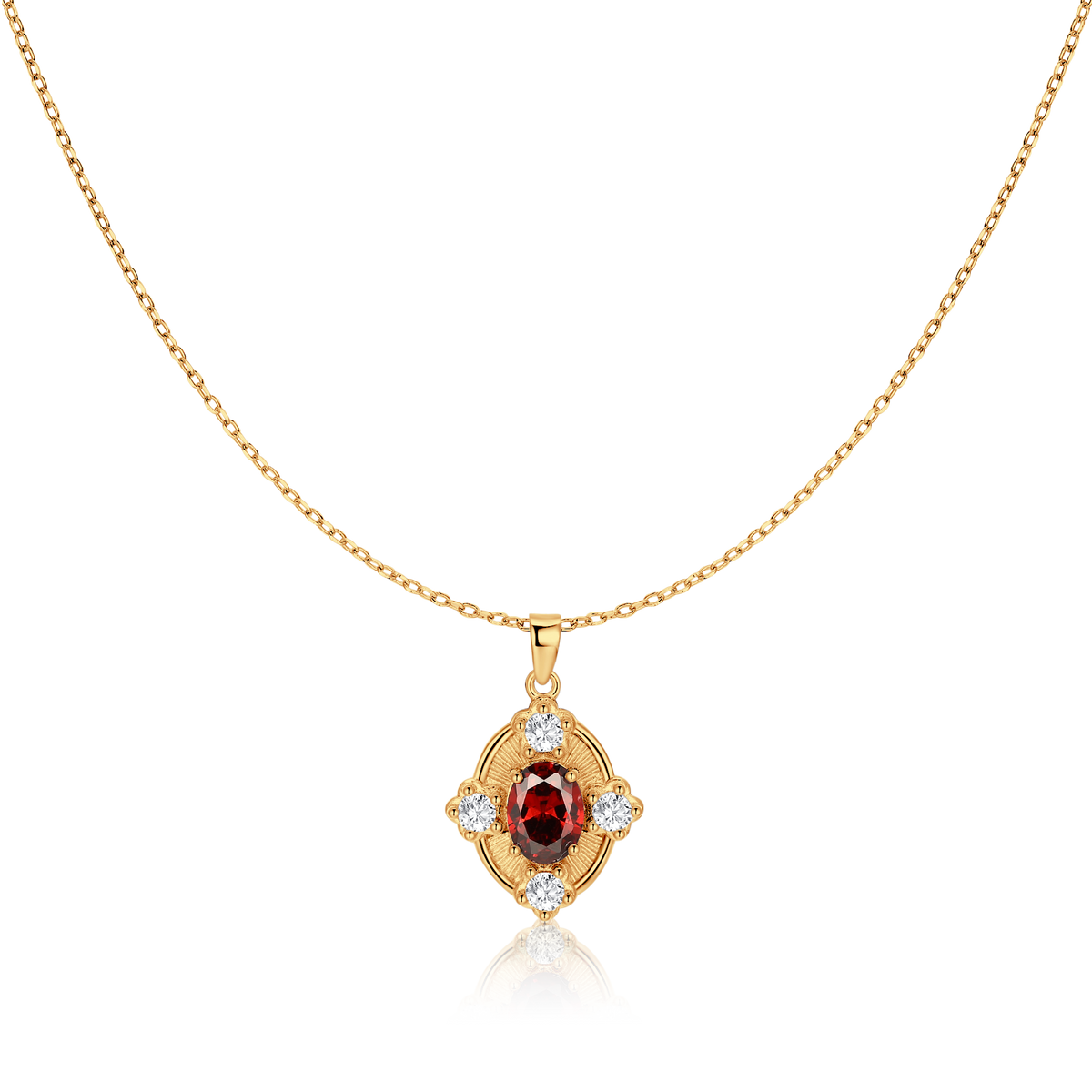 Collier Grenat