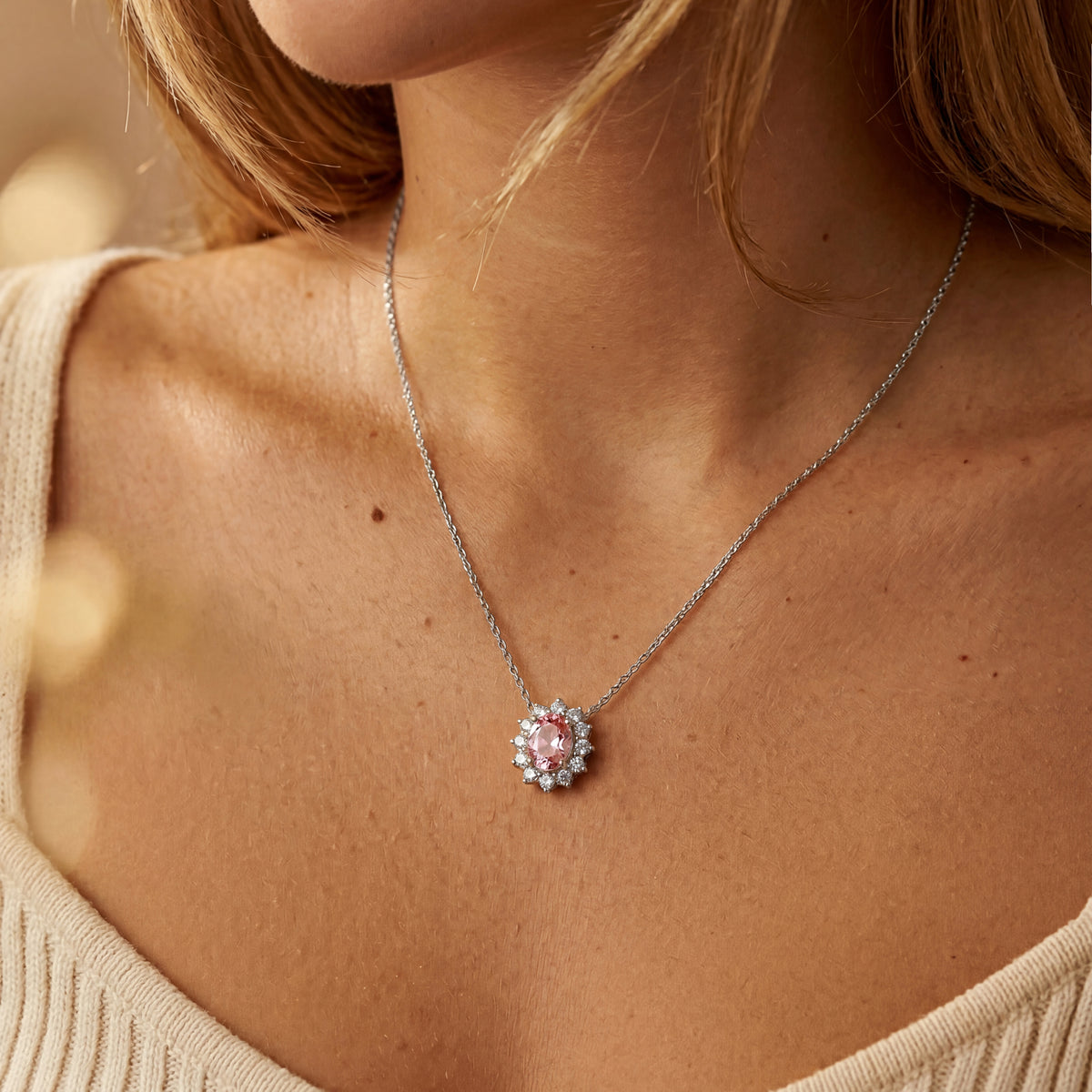 Collier Zircones Précieuses
