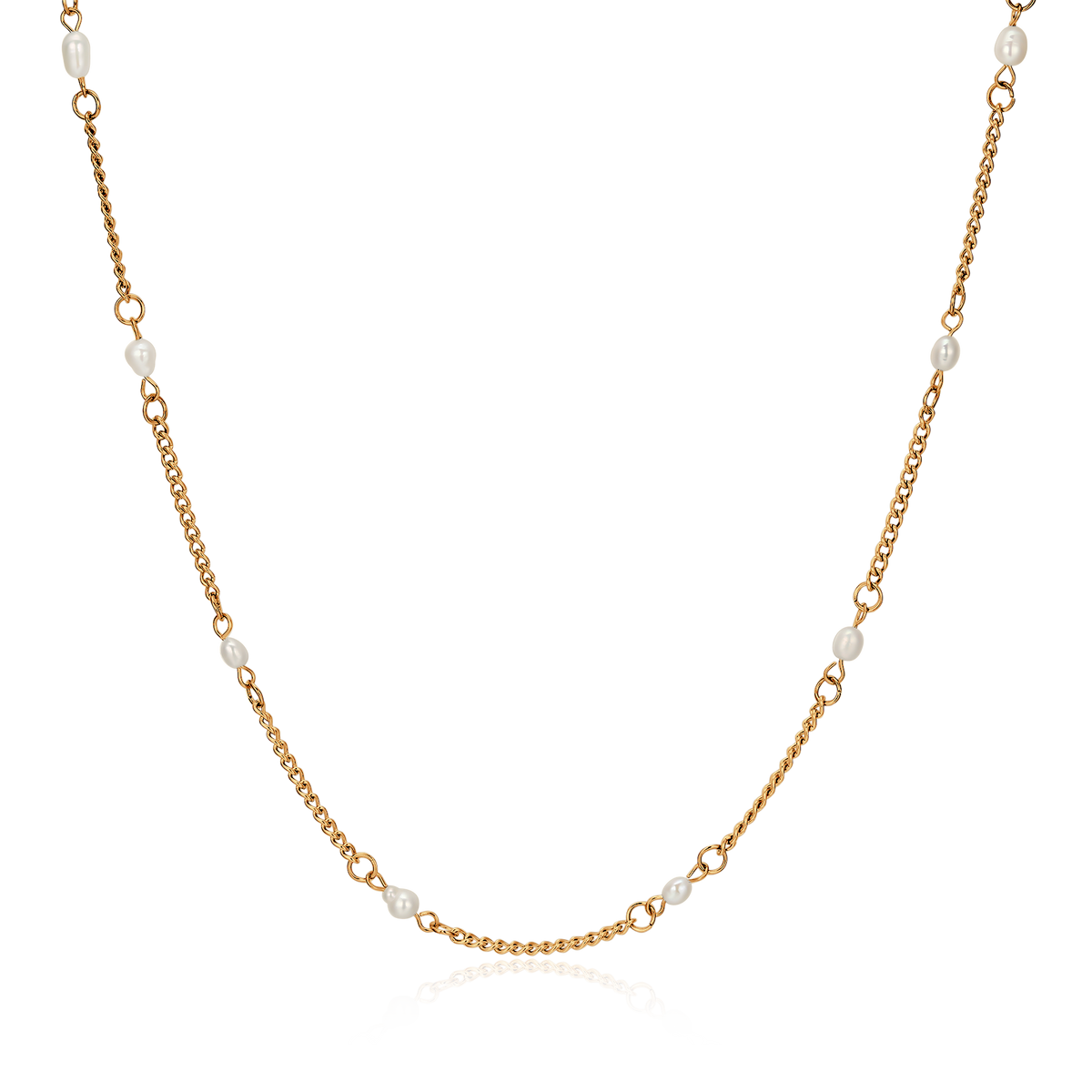 Collier Perles Blanches