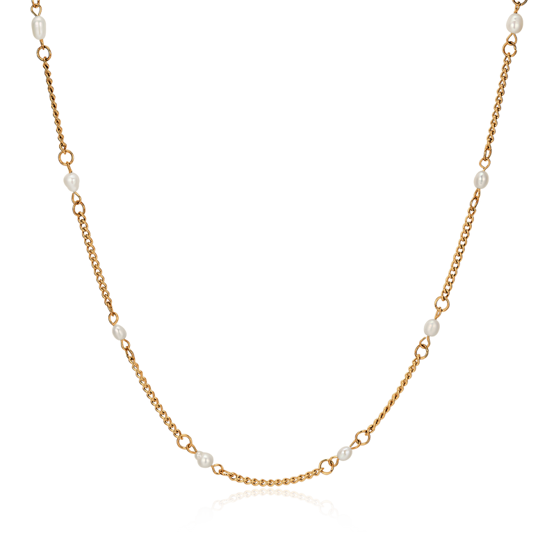 Collier Perles Blanches