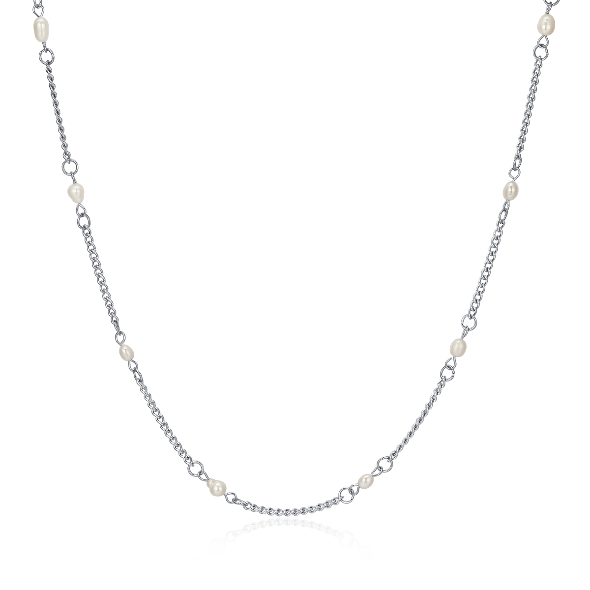 Collier Perles Blanches