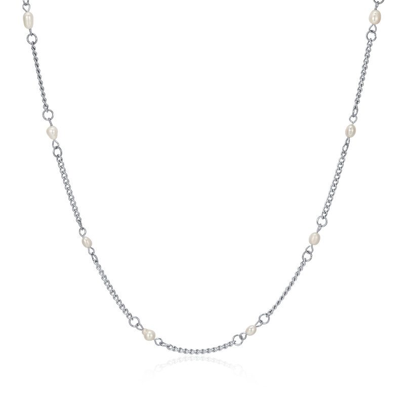 Collier Perles Blanches