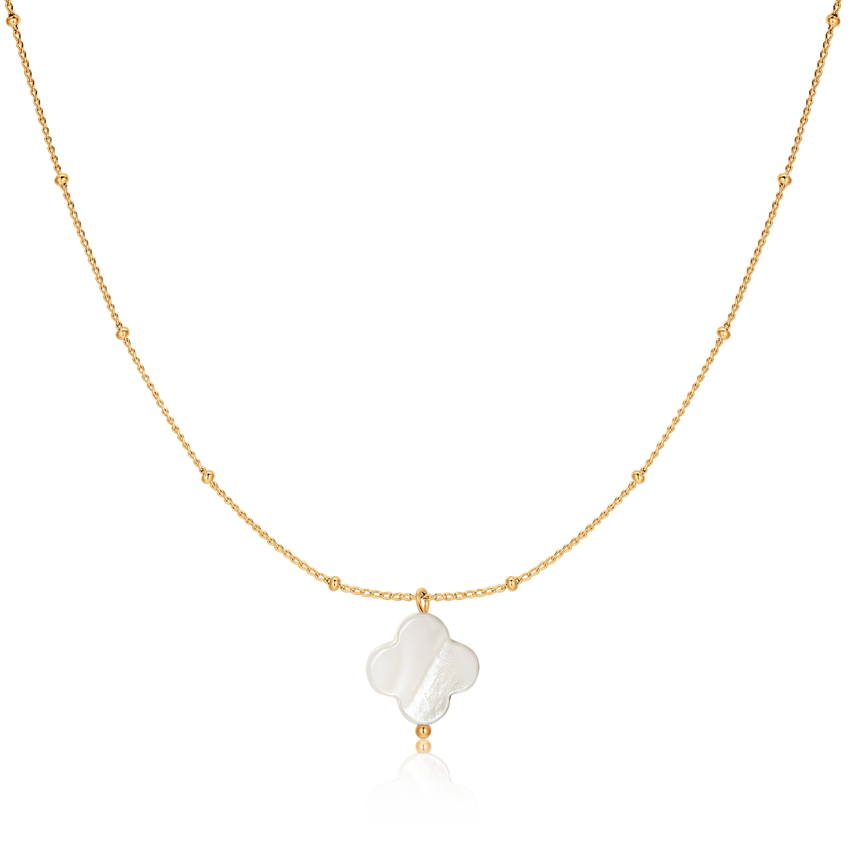 Collier Trèfle Blanc