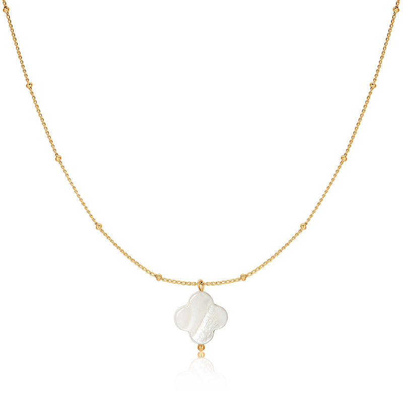 Collier Trèfle Blanc