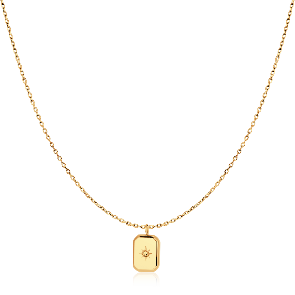 Collier Étoile Encadrée