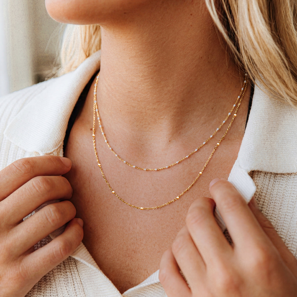 Collier Double Chaîne