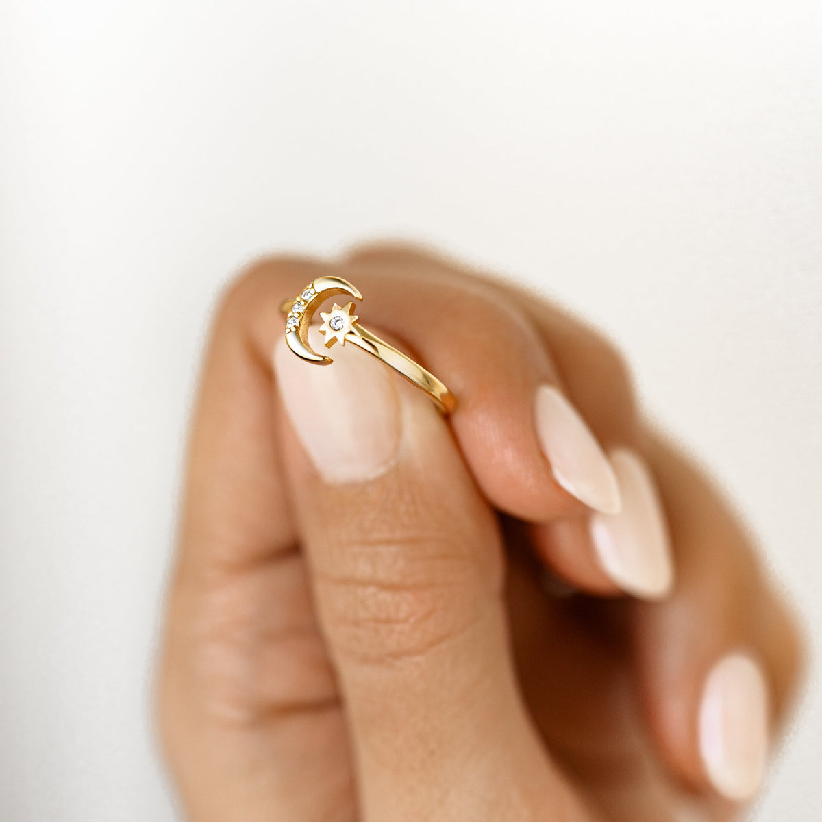 Bague "Lune et Étoile" - LaMaisonDesBijoux