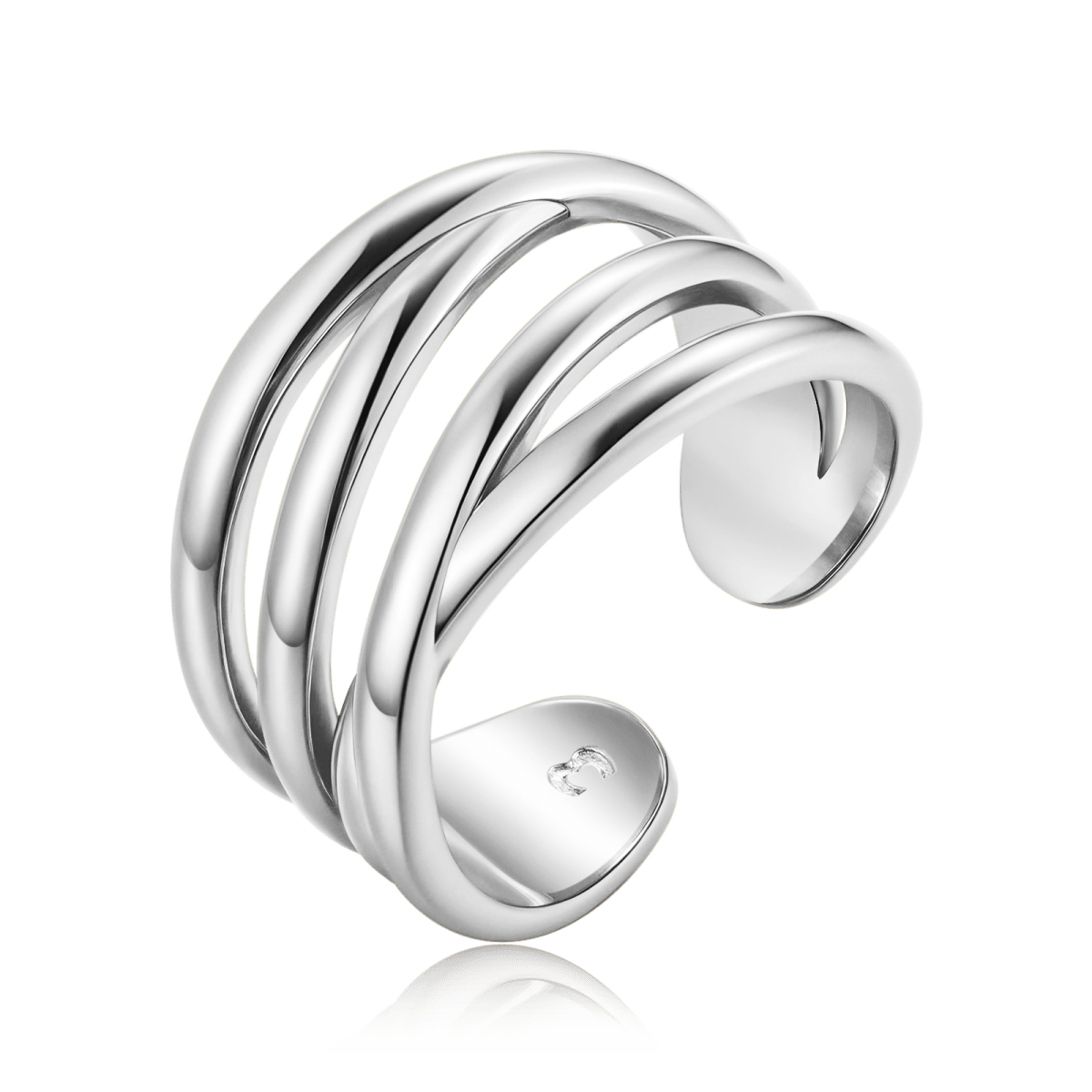 Bague Bandes Parallèles