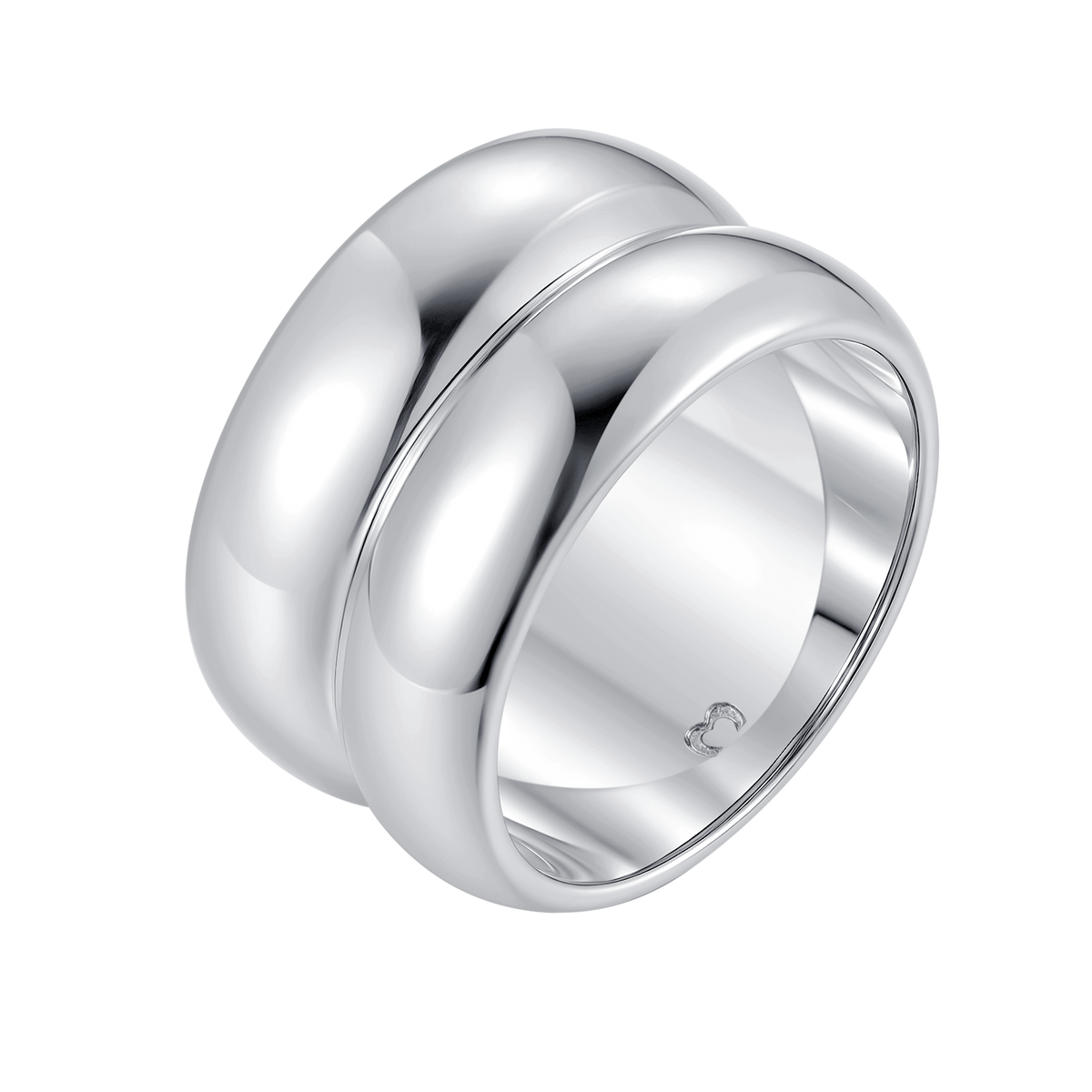 Bague Double Relief Large