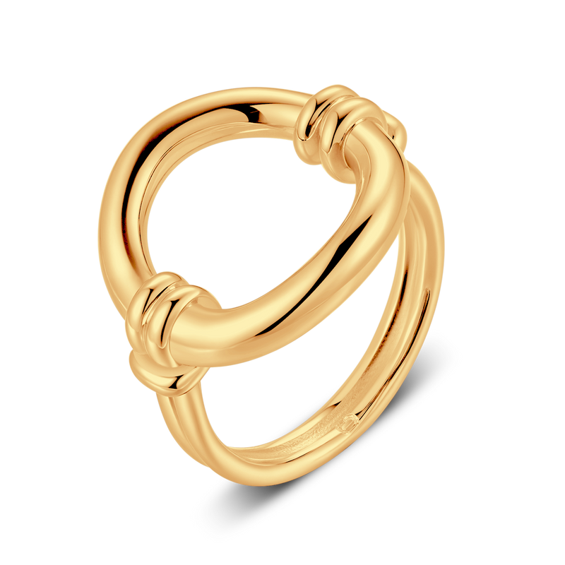 Bague Ovale Entrelacé