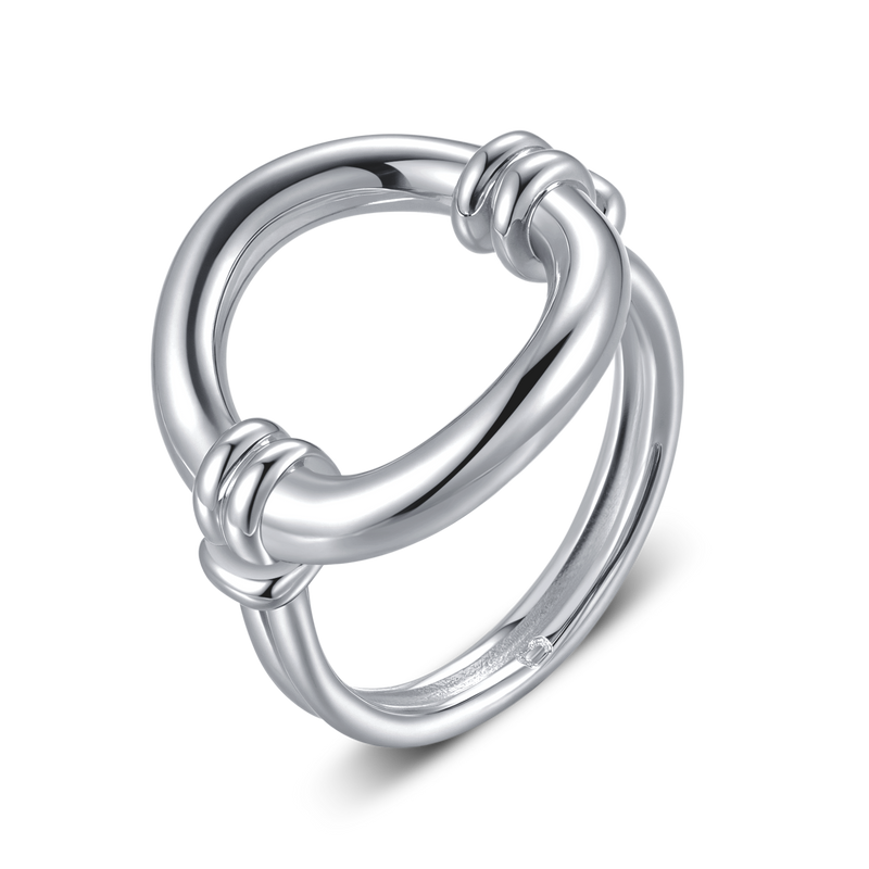 Bague Ovale Entrelacé