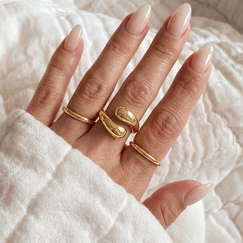 Bague Extrémités Arrondies