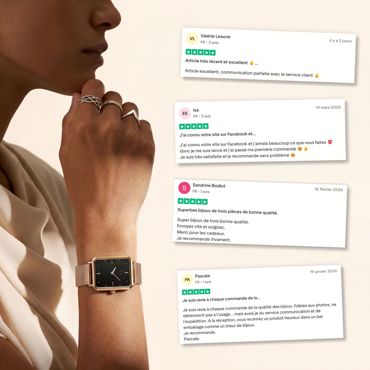 Montre Capitaine ~ Rose Noir