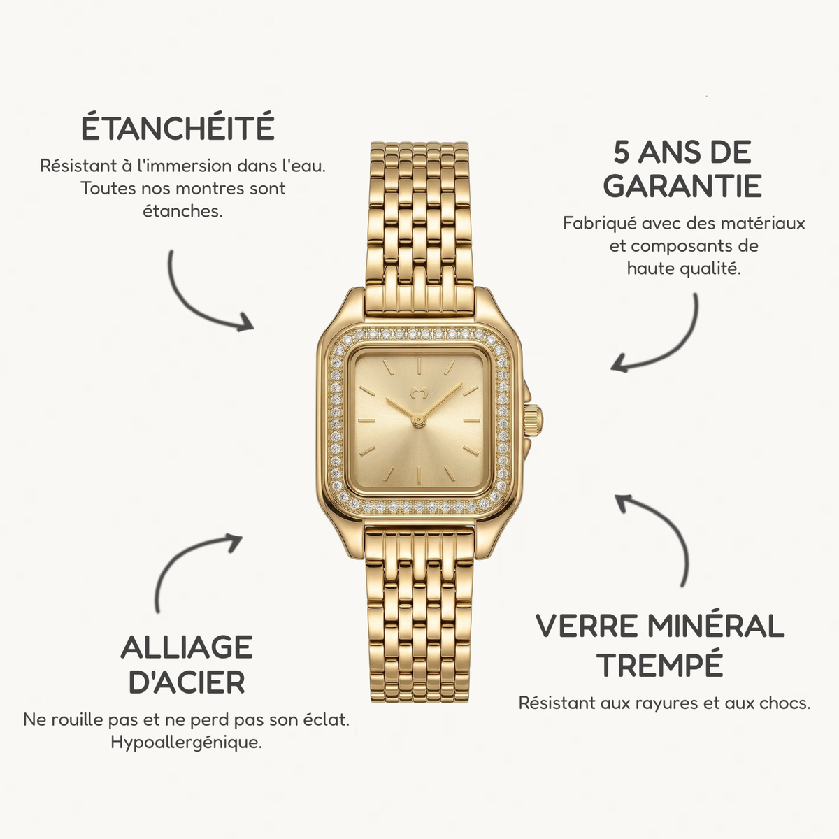 Montre Hampton Lux ~ GoldPassion