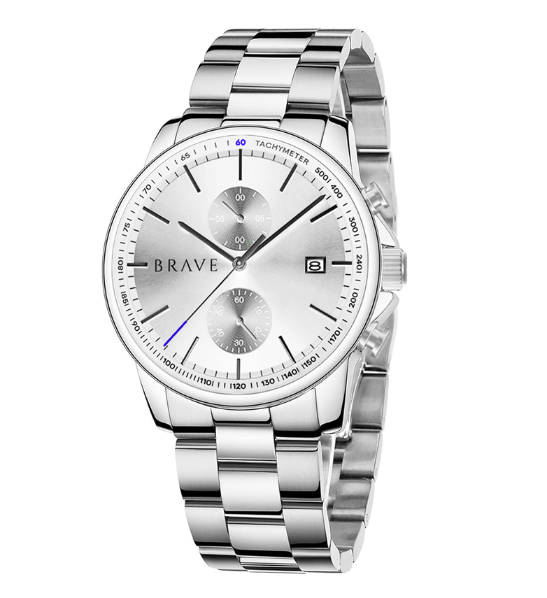 Montre BRAVE Monarque ~ Argent
