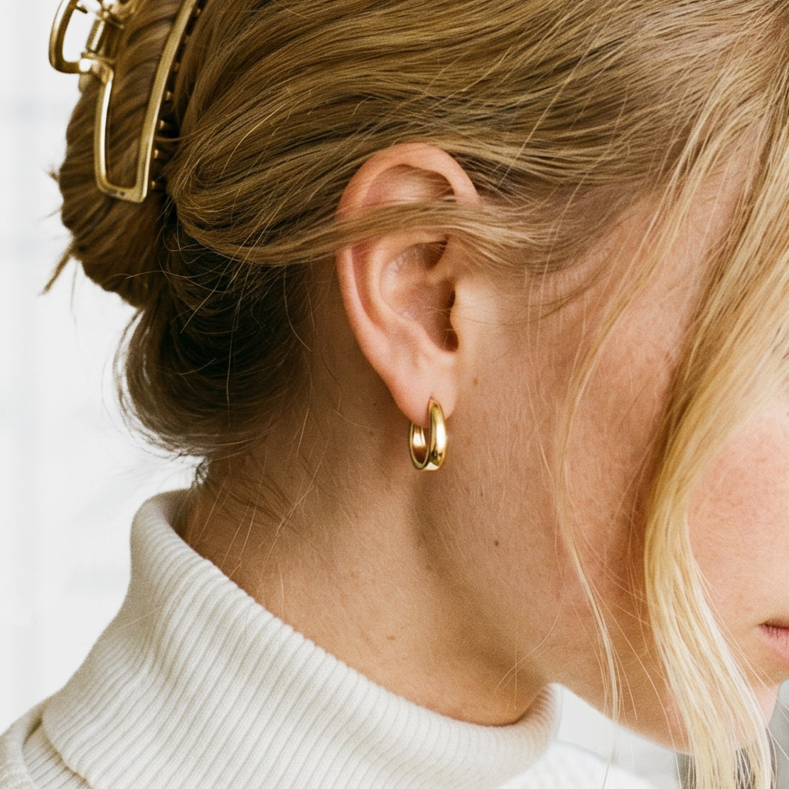 Boucles d'oreilles Anneaux Ovalisés