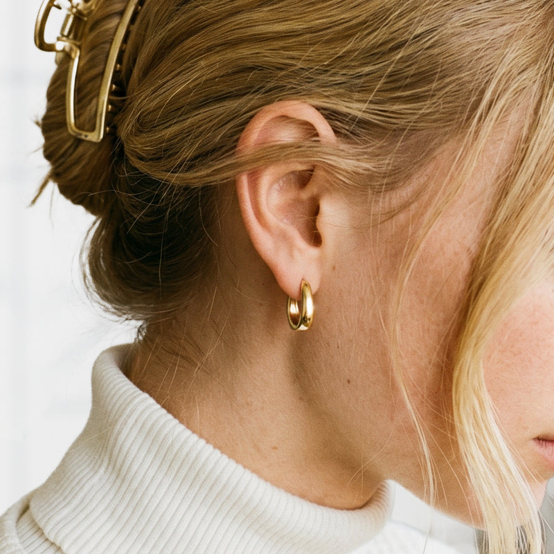 Boucles d'oreilles Anneaux Ovalisés