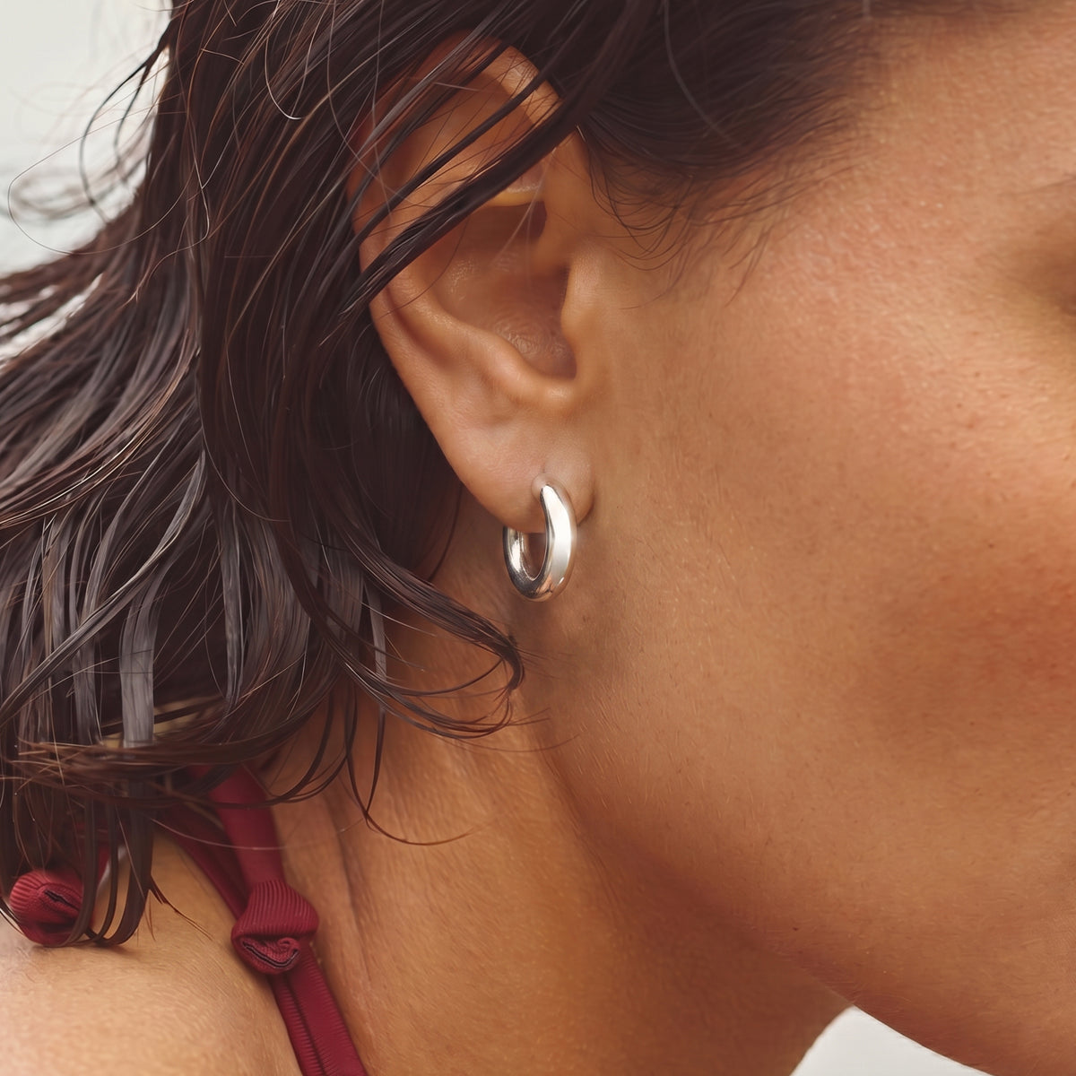 Boucles d'oreilles Anneaux Lisses