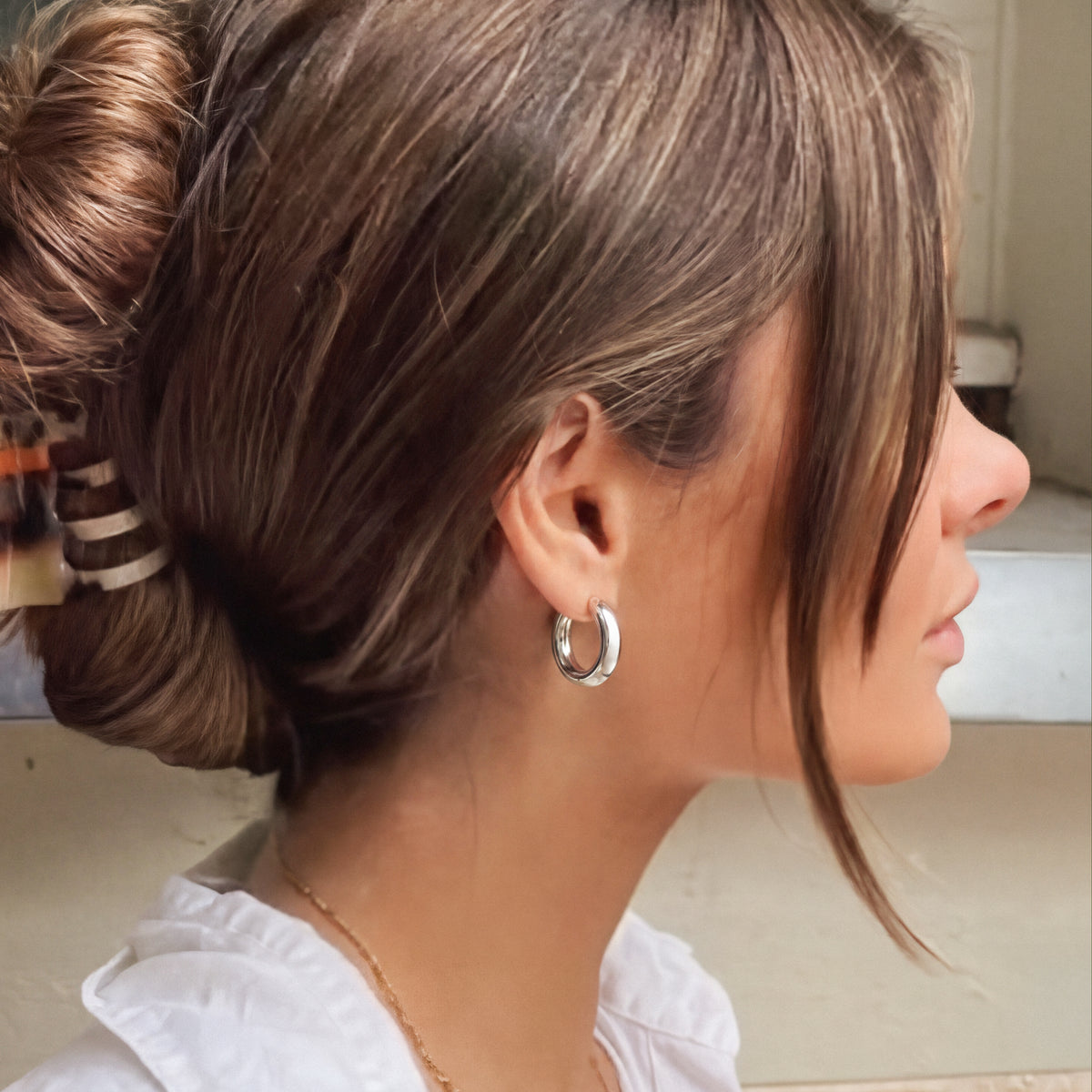 Boucles d'oreilles Anneaux Lisses