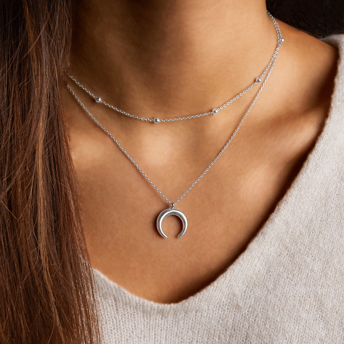 Collier "Demi-Lune Balles" - LaMaisonDesBijoux