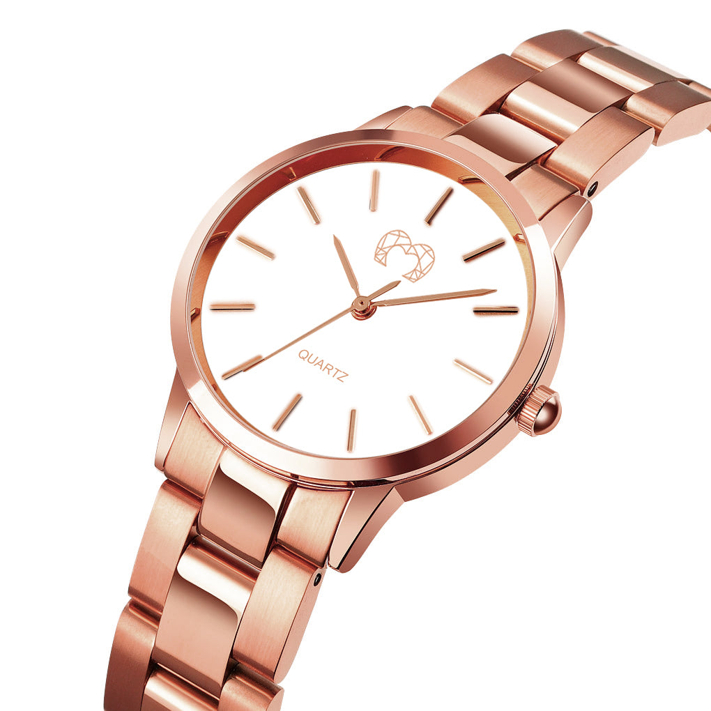 Montre "Californie" ~ Rose Blanc - LaMaisonDesBijoux