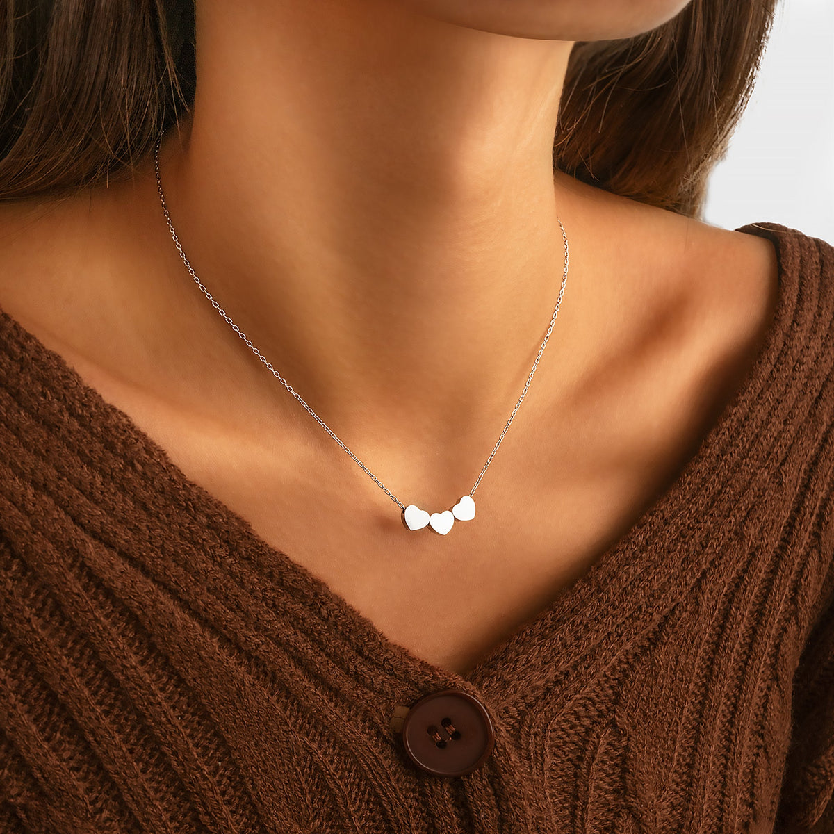 Collier "3 Cœurs" - LaMaisonDesBijoux