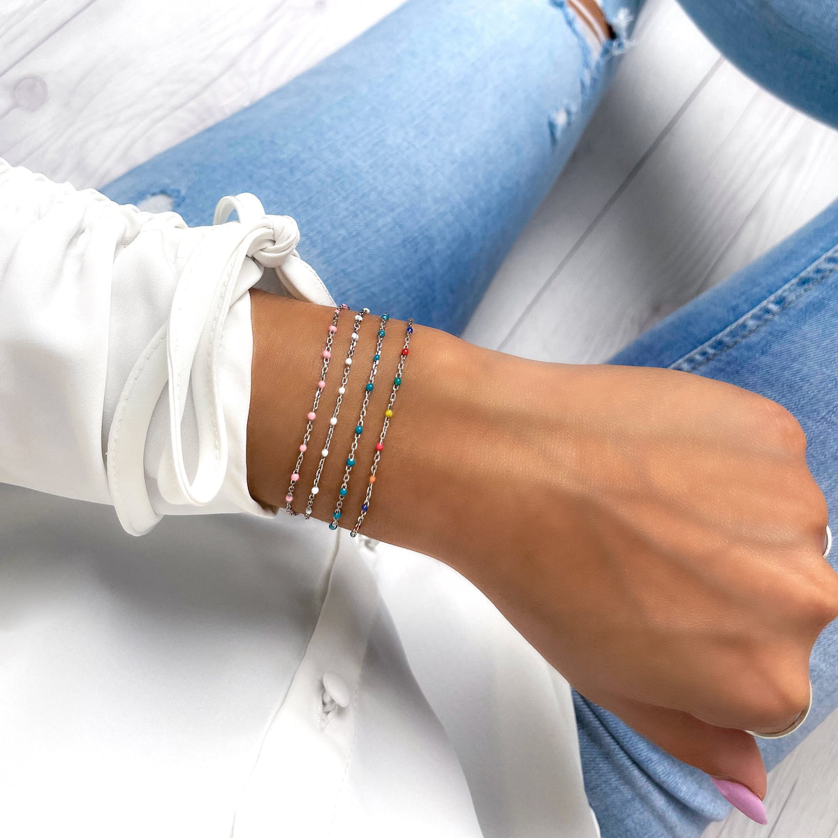 Bracelet "Rose Ligne" - LaMaisonDesBijoux