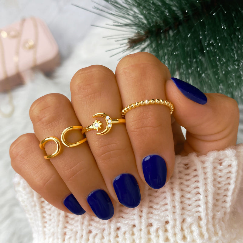 Bague "Lune et Étoile" - LaMaisonDesBijoux