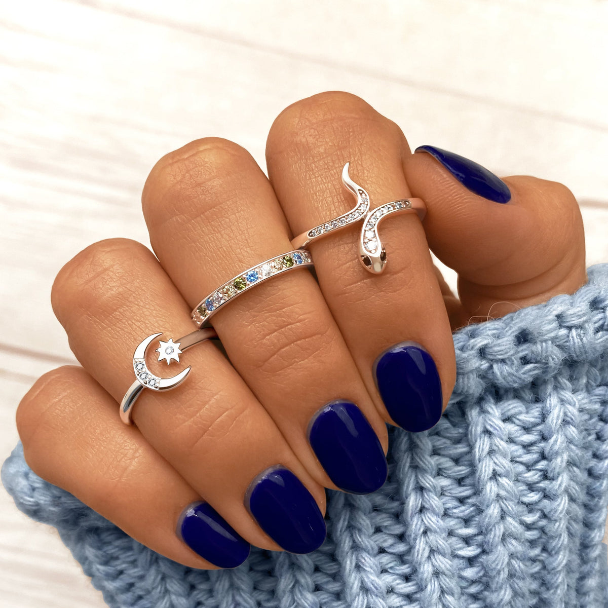 Bague "Lune et Étoile" - LaMaisonDesBijoux